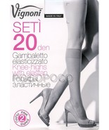 2 Pairs of 20 Denier Elasticized Tights for Women Vignoni Setì 20 Socks - $2.47