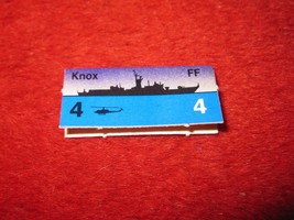 1988 The Hunt for Red October Board Game Piece: Knox Blue Ship Tab- NATO - £0.79 GBP