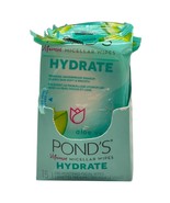 (7) Pond&#39;s HYDRATE Vitamin Micellar Face Wipes Aloe Vera Vit B3 15 Pre-M... - $1,849.32 MXN