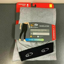 2-PACK C9 Champion Women&#39;s Performance Stretch Pant Baselayer Grey Small 4-6 NWT - £8.59 GBP