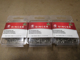 Singer 1500 Dressmaker Pins 3-500 Packs - $14.24