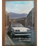 1982 The New Buick Skyhawk Dealer Brochure - £7.89 GBP