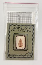 Noel Samplewmakings Cross Stitch Christmas Tree Ornament Kit 3 3/8&quot; x 4 ... - £4.70 GBP