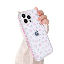 Compatible For Iphone 13 Pro Max Case (6.7 Inch),Cute Fashion Purple Small Flowe - £15.14 GBP