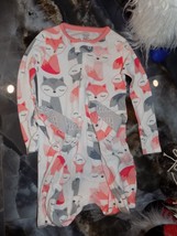 Carter’s Just One You Fox Print Sleeper Size 18 Months Girl&#39;s NWOT - £14.36 GBP