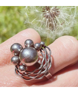 AMAZING Unisex 1970s Sterling Silver Ring with Presentation Box Modernis... - $5,726.52 MXN