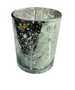 Glass Candlestick Cup Candle Holder Statue Tabletop Art Decor Votive Candle - $20.53 CAD