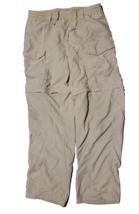 Columbia Omni Shade Zip Off Convertible Hiking Pants 30 Medium Khaki  - £18.22 GBP