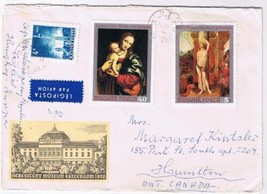Stamps Hungary Envelope Budapest Giampietrino &amp; Marco Palmezzano 1970 - $3.95