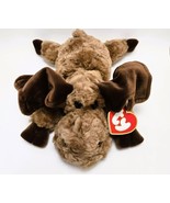 Ty Beanie Mortimer Moose Plush17&quot;Brown Swirl Soft New - $205.50 MXN