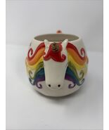 Natural Life  The Rainbow Unicorn Mug Pottery 3D - $40.00