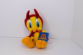 Looney Tunes 1997 Tweety Bird Halloween Costume Devil Plush 8&quot; Ace Stuffed Toy - £11.67 GBP