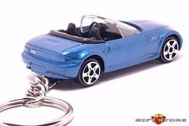 RARE KEY CHAIN BLUE BMW Z3 CONVERTIBLE ROADSTER Z 3 SERIE CUSTOM LIMITED... - $38.98