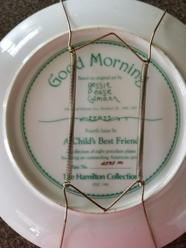 Vintage "Good Morning" ~ Hamilton Collection A Child's Best Friend Plate ~ 2595M Item image 2
