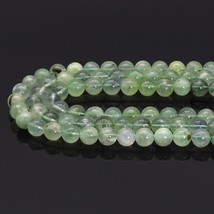 Genuine High Quality Prehnite Round Smooth Beads, Sku#U1645 - £9.48 GBP+