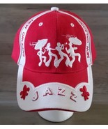 New Orleans Jazz Buorbon Street Saints Baseball Hat Red White Raised Emb... - £18.43 GBP