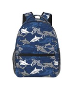 shark school backpack back pack  bookbags shark mouth schoolbag for boys... - €23,15 EUR