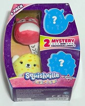Squishville Bright Squad NEW 4 pack of 2&quot; Mini Squishmallow Figures Mystery - £13.41 GBP