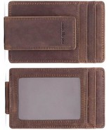 USA DEALS NOW Mens Leather Bifold RFID Money Clip Wallet Boxed - €14,34 EUR