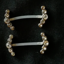 Industrial Scaffold Ear Piercing Bar Barbell Set 14g Bioflex Plastic Jewels - £12.31 GBP