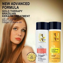 Gold Therapy Keratin Treatment New Advanced Formula Hair Care Repair Damaged - £27.44 GBP