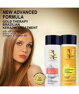 Gold Therapy Keratin Treatment New Advanced Formula Hair Care Repair Dam... - £28.18 GBP
