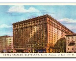 Hotel Statler Cleveland Ohio Oh Unp Lino Cartolina R27 - $3.35
