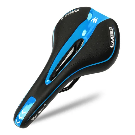 WEST BI Bicycle Saddle MTB Mountain Road Bike Saddle Comfortable Cushion  Skid-p - £95.39 GBP