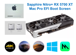 Sapphire Nitro RX 5700 XT 8GB Mac Pro EFI boot screen Metal 4K native Mo... - £208.31 GBP