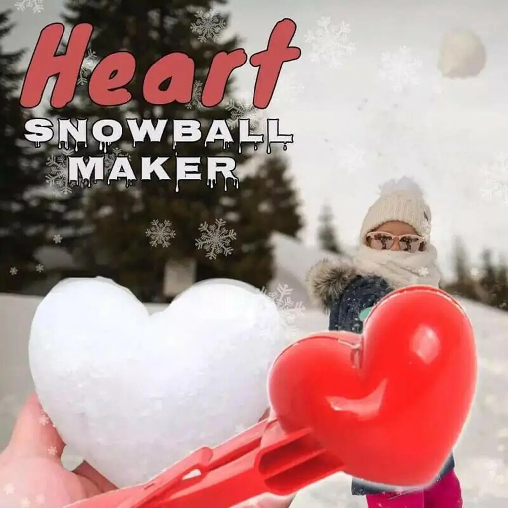 Snowball Maker Clamp Fight Snow Ball Clip Tool Outdoor Winter Snow Toy - £7.37 GBP