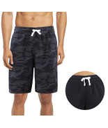 Men's Cotton Blend Soft Fleece Camo Pattern Drawstring Athletic Sweat Shorts - $27.81