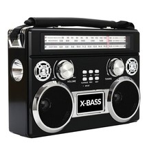 Supersonic SC-1097BT- Black 3-Band Radio with Bluetooth and Flashlight (Black) - £81.17 GBP