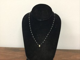 Collar Necklace With Silver Bead Pendant - £12.15 GBP