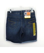 Seven7 9&quot; Sunset Bermuda Rolled Cuff Casual Stretch Denim Shorts Size 8 ... - $18.05