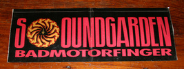SOUNDGARDEN Badmotorfinger 1991 orig A&amp;M PROMO BUMPER STICKER - £39.14 GBP