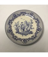 8&quot; x 8&quot; Blue and White Decorative Plate Mom &amp; Boy with Rooster I. Goding... - $355.42 MXN