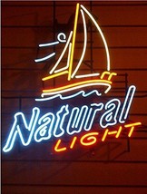 Anheuser Busch Natural Light Beer Lager Sailing Boat Neon Light Sign 24&quot;x20&quot; - $249.99