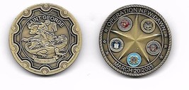Operation New Dawn Saint George Pray For Us Challenge Coin - £12.08 GBP
