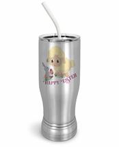 PixiDoodle Spring Lamb Easter Bunny Insulated Coffee Mug Tumbler with Spill-Resi - £26.85 GBP+