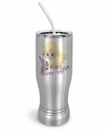 PixiDoodle Spring Lamb Easter Bunny Insulated Coffee Mug Tumbler with Sp... - $33.59+