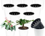 Self-Watering Plastic Planters, 4-Inch Plastic Flower Plant Pots With Inner - £35.19 GBP