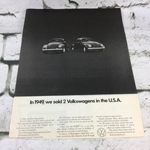 VTG 1970 Volkswagon Beetle VW Bug Car Automobile Advertising Art Print Ad  - £7.38 GBP