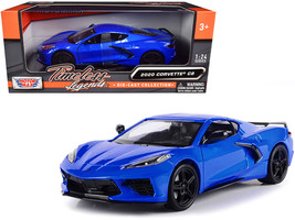 2020 Chevrolet Corvette C8 Stingray Blue Metallic &quot;Timeless Legends&quot; 1/2... - $42.26