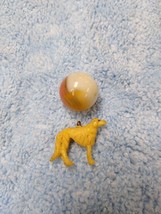 Vintage Cracker Jack Gumball prize charm celluloid Afghan Hound - £6.18 GBP