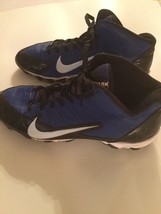 Football Nike cleats Alpha Shark Size 7.5 shoes sports athletic blue  - £31.96 GBP