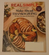 Real Simple Magazine November 2021 Make Ahead Thanksgiving 39 Easy Recipes - £6.00 GBP