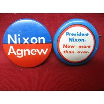Original Pair Nixon/Agnew Campaign Buttons - $14.84