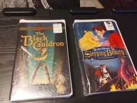 The Black Cauldron Gold Collection Walt Disney&#39;s Sleeping Beauty VHS Sealed Lot - £14.15 GBP