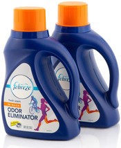 Febreze In-Wash Laundry Fabric Odor Eliminator, Fresh Scent, 50oz. (2 Pack) - £21.76 GBP