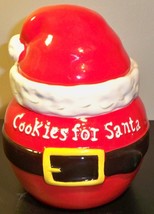&quot;Cookies for Santa&quot; Ceramic Cookie Jar - £11.91 GBP